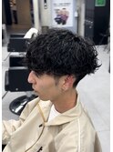 波巻きパーマ