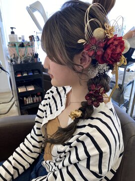 コワファースト 大分(COIFF1RST) 前撮り/成人式/編みおろしスタイル