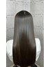 根元ストレート(縮毛矯正)+カット ¥23,430