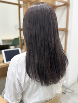 セイドット リー(Say. Ree) Say.ロングレイヤー地毛風ストレートブルーカラー縮毛矯正表参道