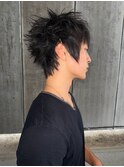 MEN’S HAIR/ブルーブラック/フェザーパーマ/