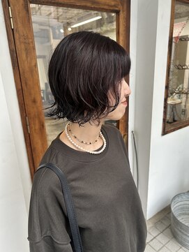 カウチ(Kauti) ボブパーマ×ラベンダーカラー