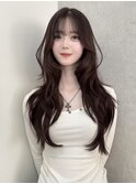韓国くびれヘア/ワンホン巻き/ロングレイヤー/Zina福岡天神