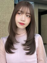 ローネス(LONESS)&nbsp;小顔見えくびれレイヤー×透明感ベージュ