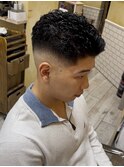 men's/メンズ/リバースセンターパート/サーフカール/神保町/眉毛