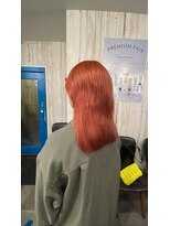 ヘアリゾートエーアイ 浅草店(hair resort Ai)&nbsp;ブリーチフルカラー/サーモンピンク/アディクシー