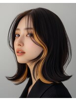 ジータヘアデザイン 大森店(GHITA hair design) クールに外ハネインナーカラー