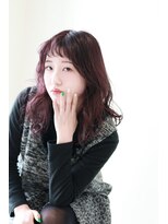 ステラ ヘア デザイン サロン(STELLA hair design salon)&nbsp;オン眉　ゆるレイヤー　モーブピンク　ブリーチ無し　S