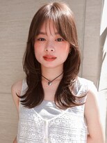 ラフ フロム ガーデン(Laf from GARDEN)&nbsp;くびれミディアム/レイヤー/顔周り/小顔/ベージュ/20代30代