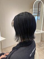 エフヘア レヴェリー(Fhair reverie)&nbsp;レイヤーボブ ブルー 【アンブレラカラー】