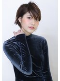【morio池袋】黒髪外はねショート