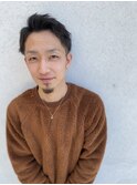 男感全開兄貴アップバングヘアー