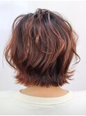 ぱっつん、切りっぱなしボブ