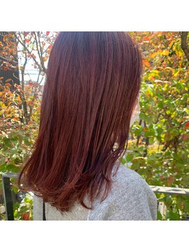 ツイギー 宮西店(TWiGGY) チェリーピンクにナチュラルミディ