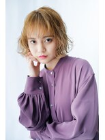 グラフィー(graphy) 波ウェーブ×ハイトーンボブで愛されヘアを　　大人可愛い