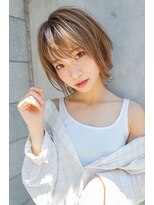 クラン(clan) 前下がりボブ/モテ髪カタログ/小顔に見せるヘア/前髪カット