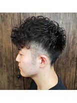 カットインタイム ツーブロックパーマスタイル