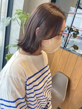 グロー 大宮(GLROW) 顔周りカット　韓国　ボブ　グレージュ　haruhi【大宮】