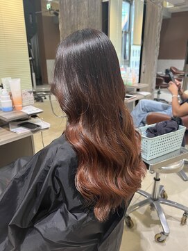 ヘアリゾートエーアイ 高田馬場店(hair resort Ai) 20代30代40代マロンベージュ/Aラインボブ/かきあげ[高田馬場駅]