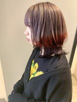 シエル 熊本店(CIEL)&nbsp;3トーンデザインウルフボブ