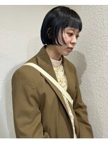 アル 心斎橋(alu)&nbsp;黒髪カタログ/ミニボブ/小顔に見せるヘア