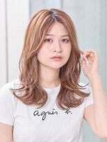 ミチオ ノザワ ヘアサロン ギンザ(Michio Nozawa HAIR SALON Ginza)&nbsp;レイヤーカット/ベージュ/フェイスレイヤー/クビレ/前髪なし