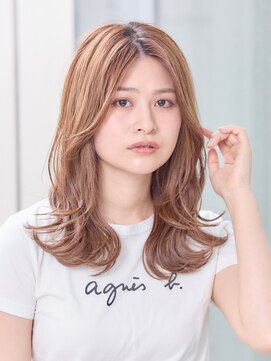 ミチオ ノザワ ヘアサロン ギンザ(Michio Nozawa HAIR SALON Ginza) レイヤーカット/ベージュ/フェイスレイヤー/クビレ/前髪なし