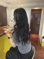 ヘアースペースブルーム プリュス 石橋店(HAIR SPACE BLOOM plus)&nbsp;石橋/ダークブラック/艶カラー/韓国風パーマ