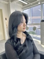 ロイオブジゼル(roi of GiseL)&nbsp;韓国風ブルーブラックダークグレー艶カラー髪質改善