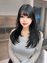 ロンドウル 熊本(Lond ulu) 小顔に見せるヘア/レイヤーカット/ネビージュ/黒髪カタログ/美髪