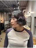 海外風ミニボブパーマ レイヤーパーマ
