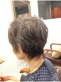 40代50代60代/フェミニンショート/ふんわりショート/グレイヘア