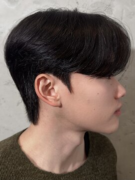 ノラ ヘアーサロン(NORA HAIR SALON) 韓国シースルーマッシュ黒髪マッシュカルマパーマダウンパーマ