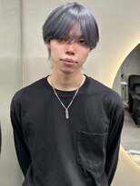 ソル ジングウマエ(SOL JINGUMAE)&nbsp;mayu//プラチナペールブルーシルバーローライトメンズハイトーン