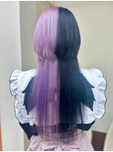 【ホワイトラベンダー×ブラック】 池袋美容室