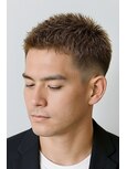 爽やか大人ビジネスフェードスパイキーショート20代30代
