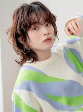 コアブラン 原宿 明治神宮前(CORE blanc) ゆるふわパーマ/ウェーブヘア/ウルフパーマ