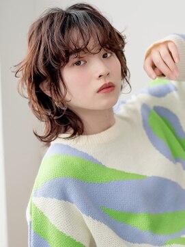 コアブラン 原宿 明治神宮前(CORE blanc) ゆるふわパーマ/ウェーブヘア/ウルフパーマ