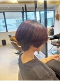 丸みのあるショートヘア