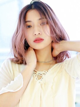 オーバーヘアー 南草津店(over hair) シアーピンク×グラデーションカラー