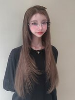 ラピス 渋谷本店(Lapis)&nbsp;グレージュカラー/レイヤーカット/シールエクステ/髪質改善