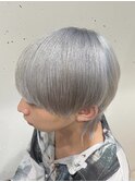 マッシュウルフ/シルバーカラー/ホワイトブロンド/ ブリーチ