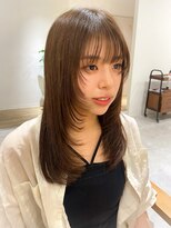 リーシュ(Re:sh)&nbsp;オリーブベージュ/レイヤーカット/フェイスレイヤー