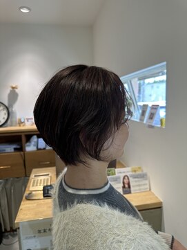 2席のみの美容室 アナイス(Anaiss) クラゲヘアー/小顔に見せるヘア/ココアベージュ/蟹江
