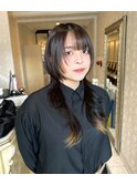 ミディアムヘア50代髪型レイヤーカットバレイヤージュ