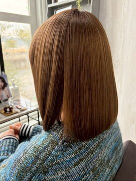 コルテ 倉敷西坂店(CoRte.) 美髪ストレートボブ/王道シルエット/キャラメルベージュ/モテ髪