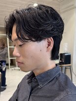 パーク(PAAQ)&nbsp;フェザーパーマニュアンスパーマ毛流れパーマメンズパーマ