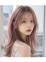 ヘアアンドメイク アース 入間店(HAIR&MAKE EARTH) ピンクベージュ韓国レイヤー