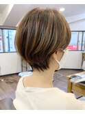 【アフロート 】丸みコンパクトショート