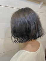 ロア ヘアーコーディネート 三条烏丸店(LoRE hair coordinate)&nbsp;LoRE☆ふんわりボブ　カーキグレー